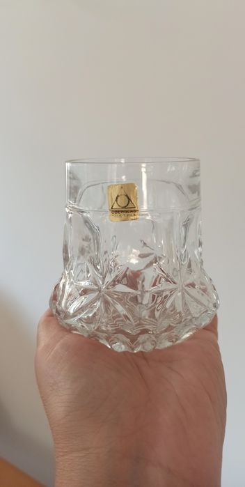 Комплект 6 бр.чаши оловен кристал,масивни