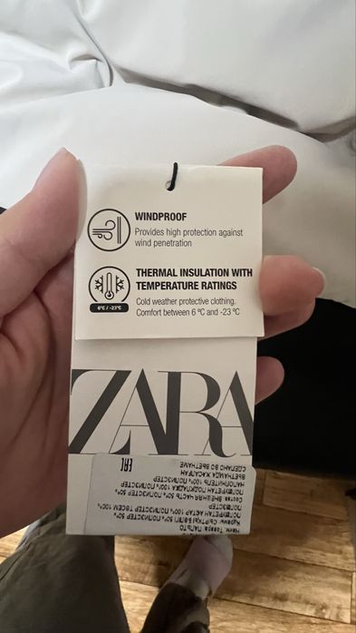 Куртка пуховик zara
