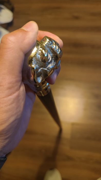 Бастун ( месинг и дърво )