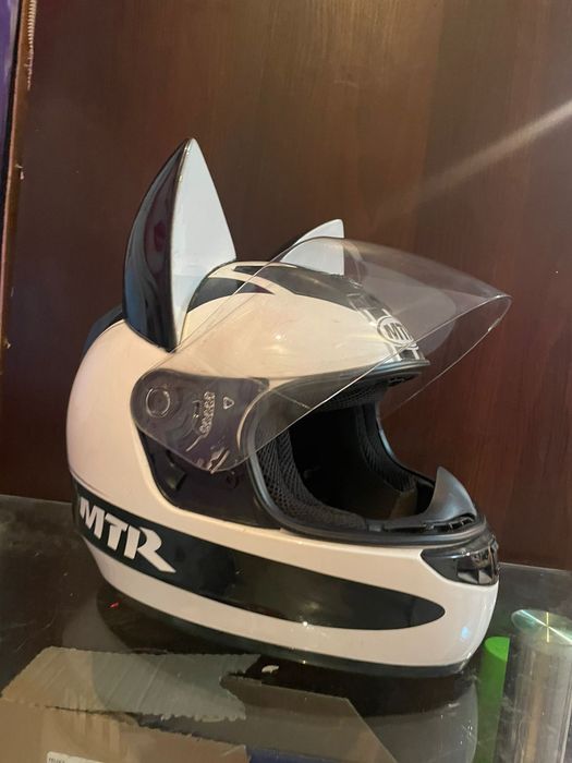 шлем для мотоцикла с ушами