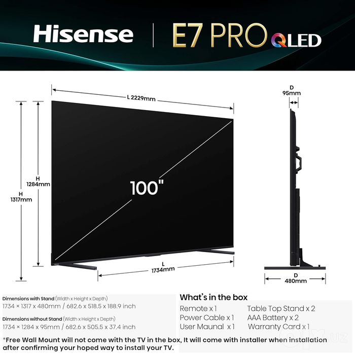 Televizor Hisense  E7Q Pro