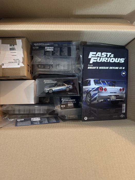 DeAgostini Nissan Skyline R34 GT-R 1:8 Fast and F macheta