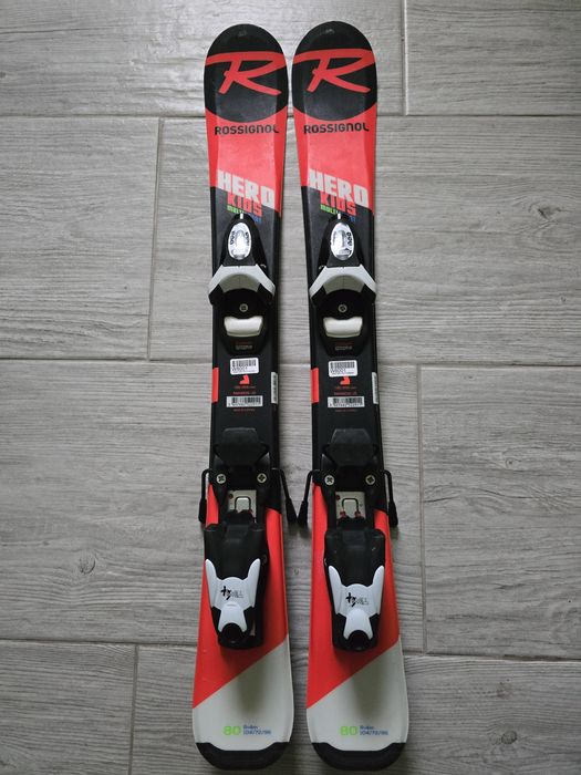 Schiuri copii Rossignol Hero Kids 80 cm + legături Look Team 4