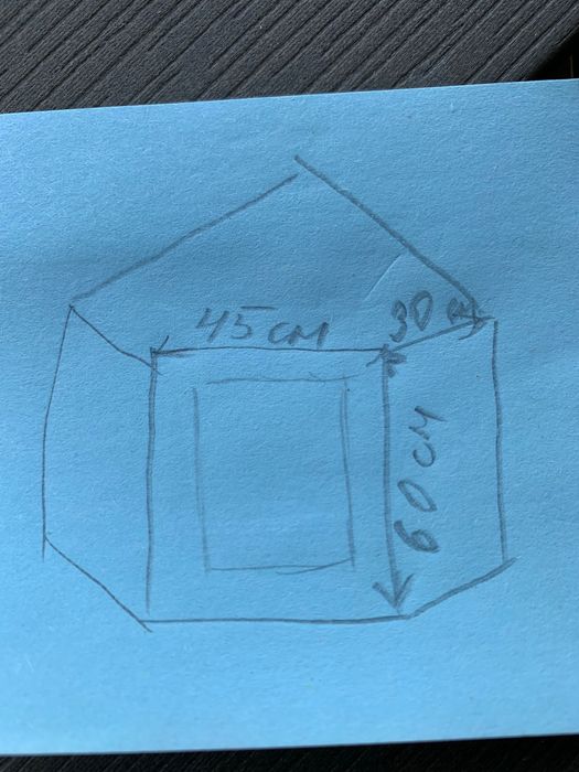 Ъглов шкаф от дърво чам