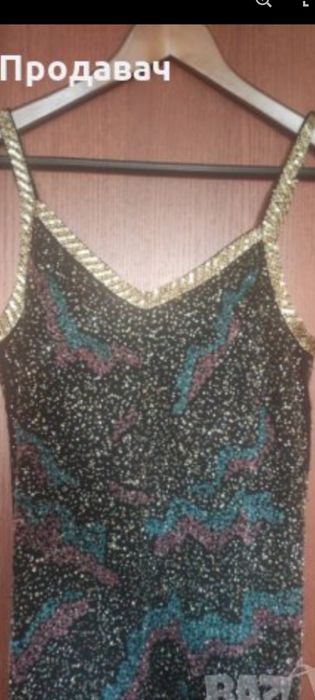 Рокля с пайети Зара