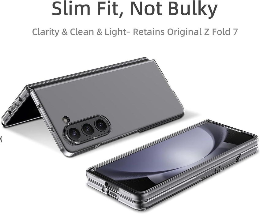 Прозрачен Кейс за Samsung Galaxy Z Fold7 от две части
