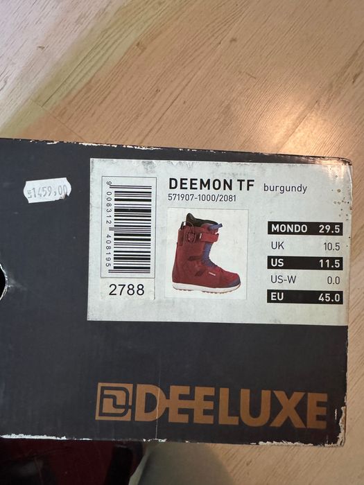 Boots Snowboard Deeluxe Deemon TF - Burgundy, mărimea EU 45!