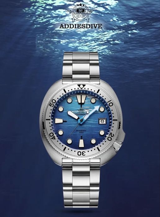 Чисто Нов Мъжки Автоматичен Часовник ADDIESDIVE AD2045 DIVER