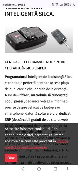 Vand SRL activitate Centru  multiplicare chei  auto și rezidențiale