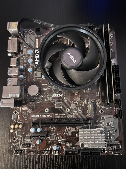 16GB DDR4 (2x8GB) + opțional Ryzen 5 3500X + MSI B450M-A PRO MAX