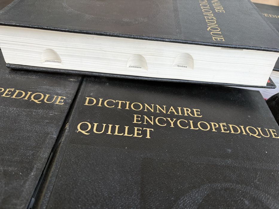 Set enciclopedii vechi Dictionnaire Encyclopedique Quillet+ carti rare