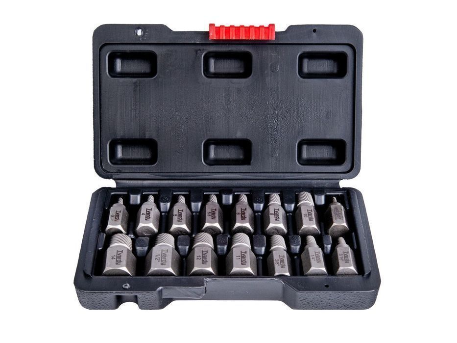 Trusa extractoare pentru suruburi uzate rupte 15 piese tvardy