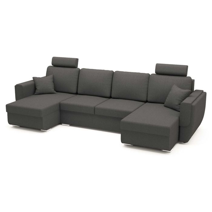Vand canapea extensibila Tony U Shape Plus Grey 320 x 140 x 90 cm