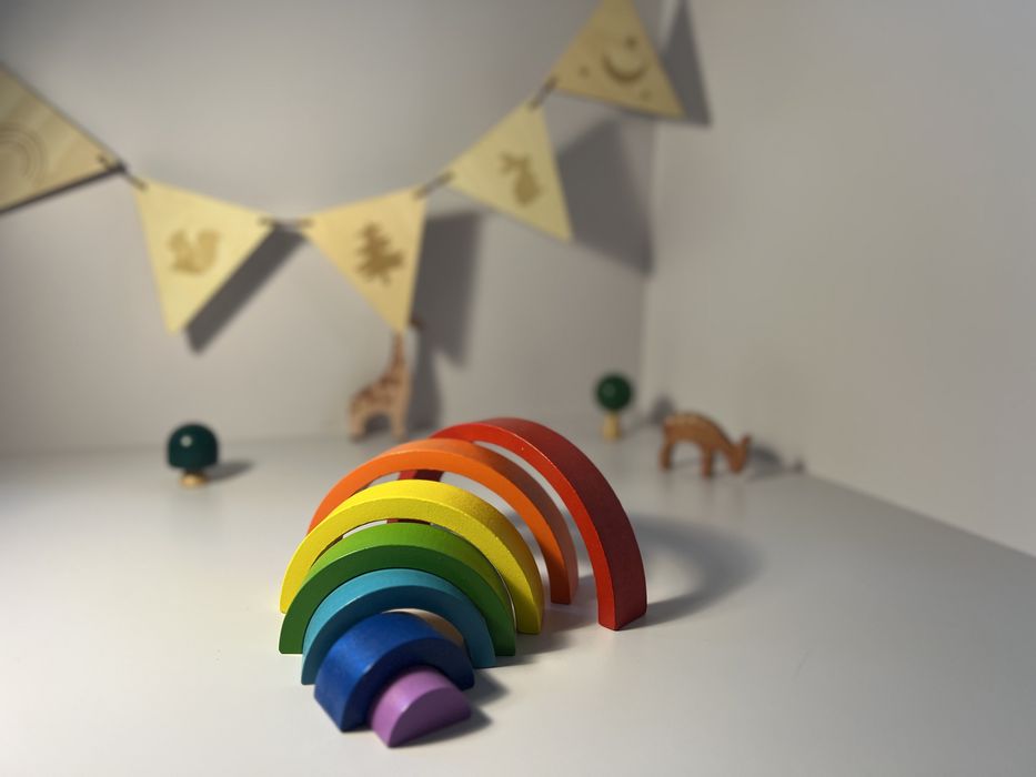 Деревянная развивающая игрушка «Радуга»