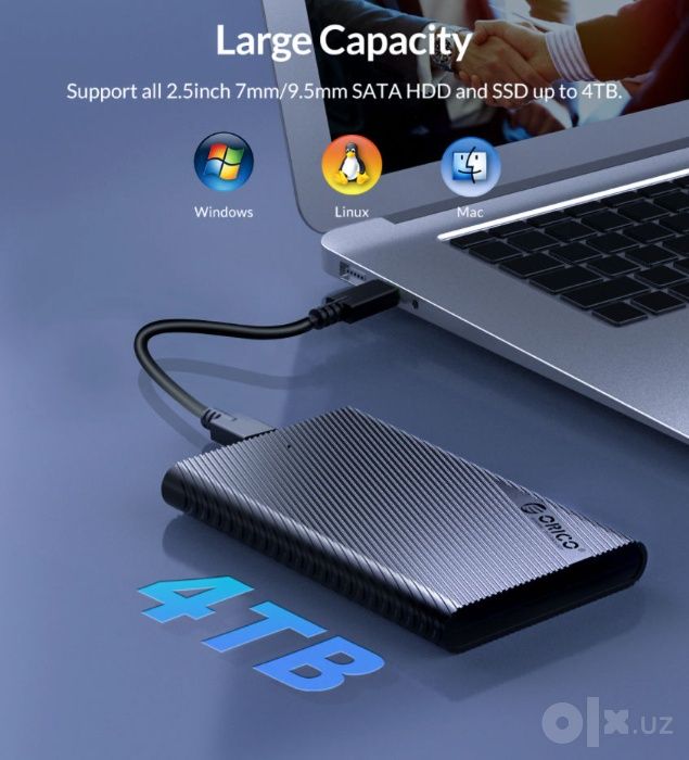новые USB 3.1 (type C) Боксы для HDD -  - гарантия - доставка