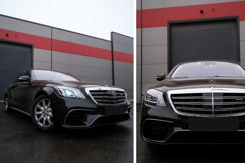 Pachet Kit Mercedes W222 S-Class cu faruri Facelift 2013-2017 S63 AMG Design