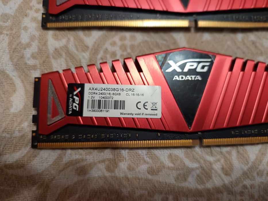 ADATA XPG DDR4 2x8 GB 2400 MHz CL 16-16-16 ram/памет