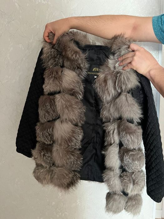 Песцовая курточка. жилетка