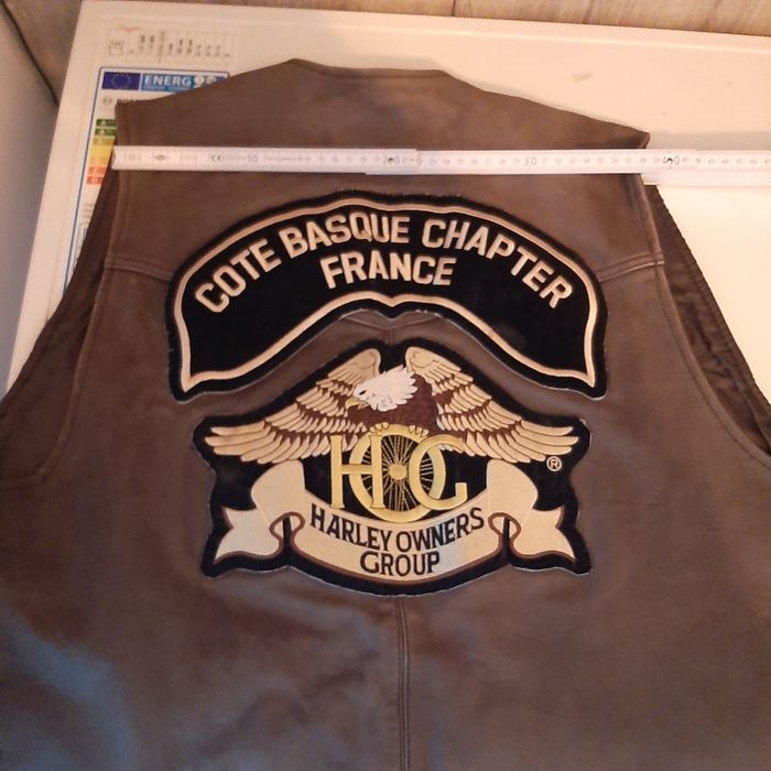 Мъжки кожен елек Harley Owners Group