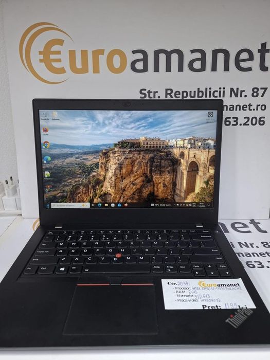 Laptop Lenovo T14 Gen 3, i5-1245U, 8GB, 512GB SSD, Windows 11 Pro -G-