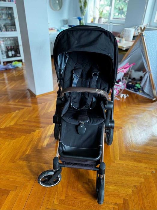 Carucior Cybex Priam Platinum 3 in 1 , cadru Rosegold
