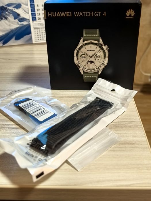 Huawei Watch GT4 46mm Green Woven Strap