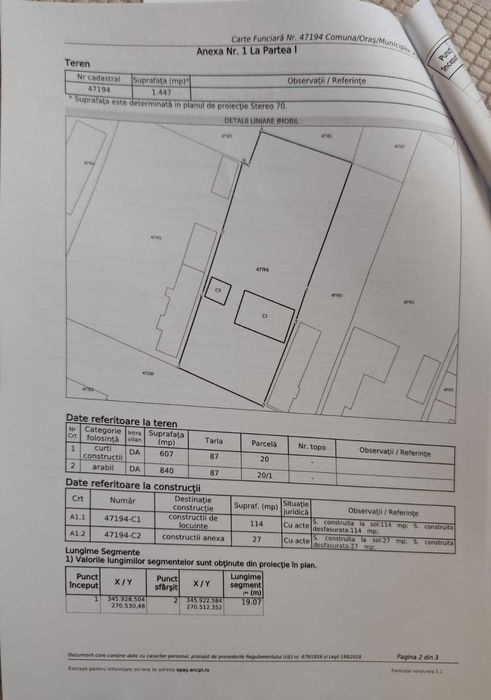 Vând pachet proprietăți — teren intravilan + 3 parcele extravilane | Poiana Mare, Dolj