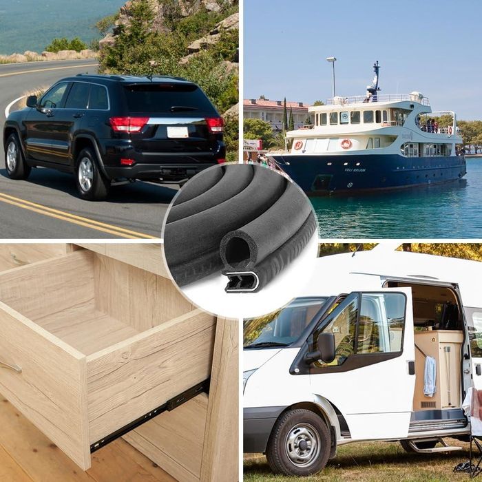 универсално гумено уплътнение за врата /капак с метални щипки ...