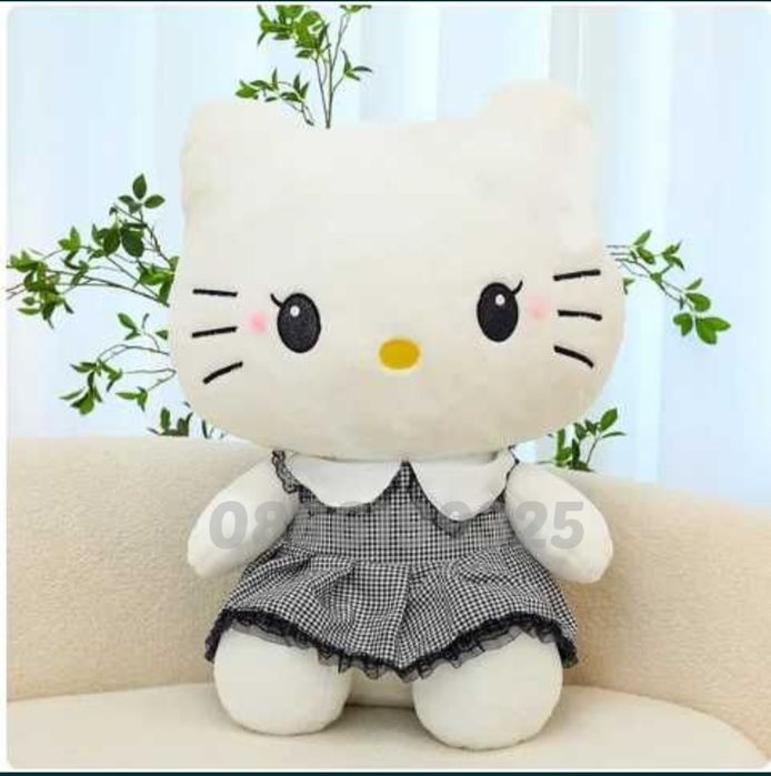 Плюшена играчка Hello Kitty, 55см, Плюшено коте Кити