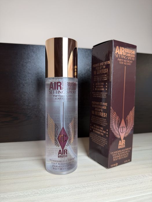 Charlotte Tilbury Airbrush Flawless фиксиращ спрей за грим Setting Spray 100 мл оригинален праймър, Шарлот Тилбъри waterproof 16 часа, нов/стар дизайн
