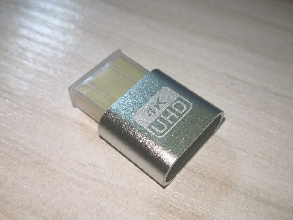 Adaptor HDMI/Displayport Dummy 4K - Ideal pentru Remote Desktop