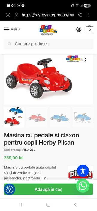 Masinuta cu pedale