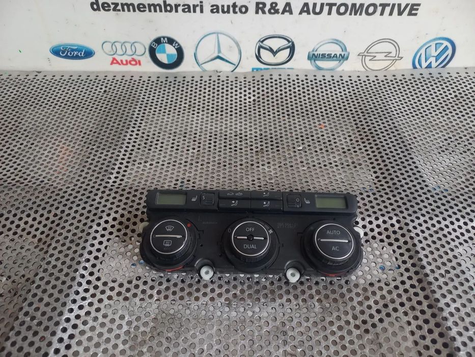 Panou Modul Comenzi Dublu Climatronic Cu Incalzire In Scaune Vw Golf 5 Jetta Touran Cod 1KDA
