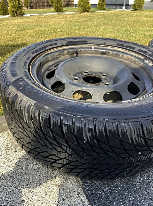 Jante tablă BMW 5X120 și Cauciucuri M/S 205 55 16 și 225 55 R16