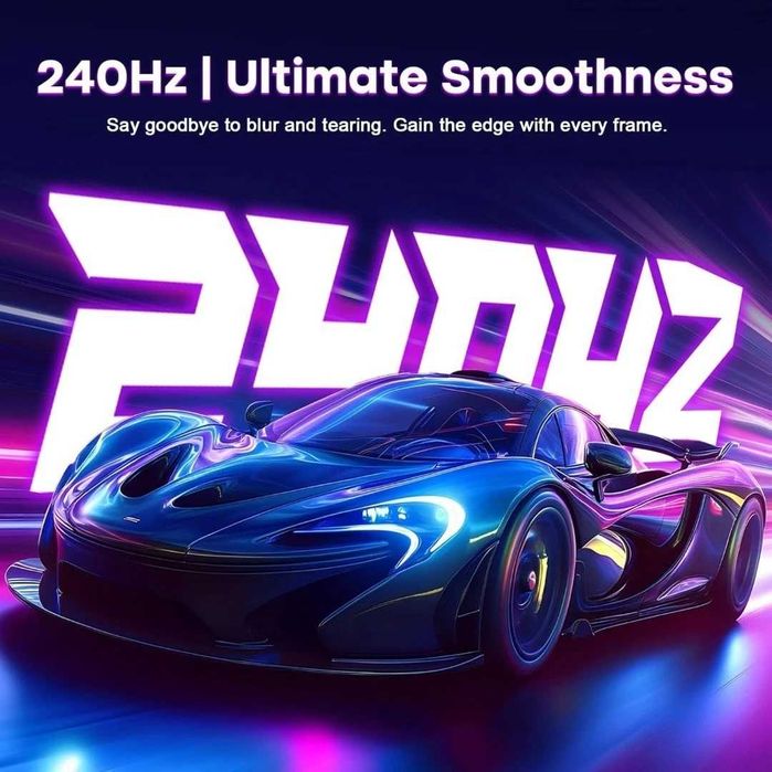 ЧИСТО НОВ!  2К Amzfast 34" /86.36cm Curved, 240 hz - Не разопакован !