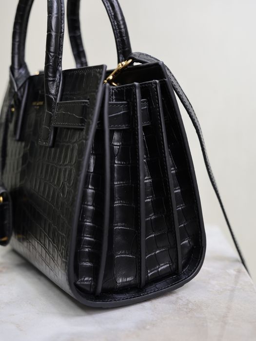 Geanta YSL Saint Laurent Sac de Jour croco 22cm , tip Premium