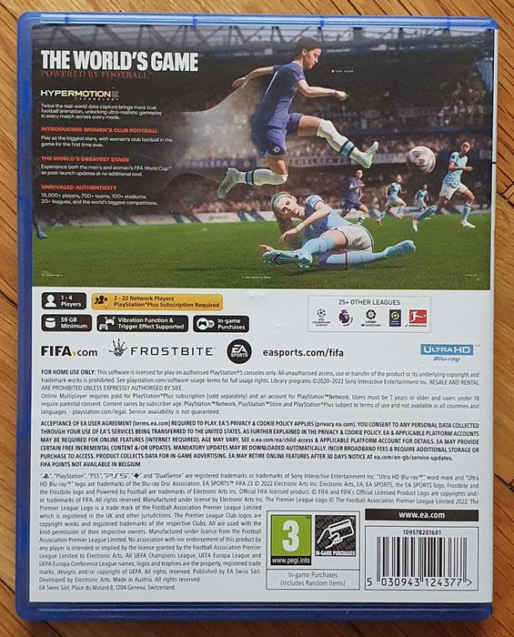FIFA 23 PS5 Playstation 5 ФИФА 2023 Плейстейшън футбол диск игра мач