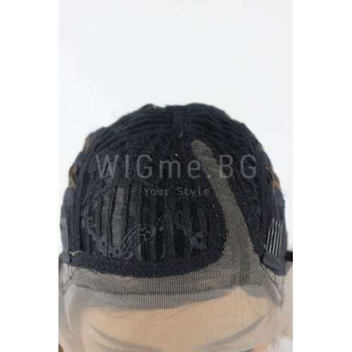 Дълга кестенява лейс фронт перука Саманта