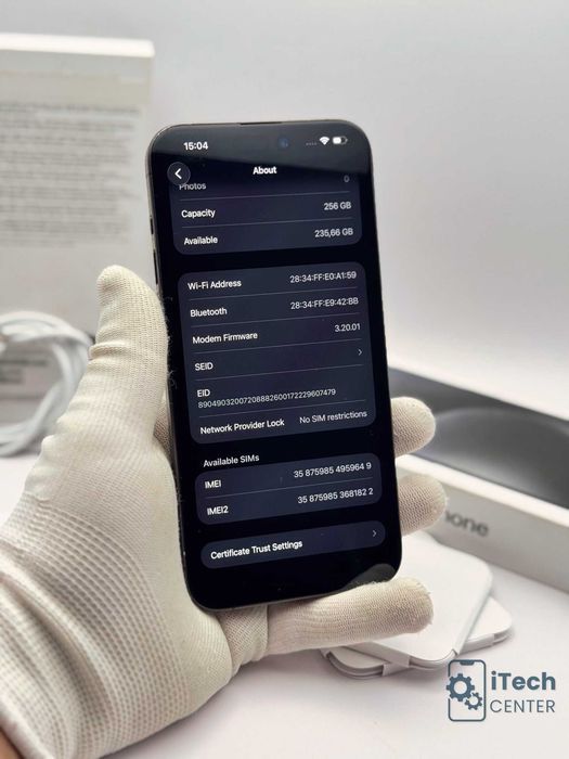 iPhone 15 Pro MAX, 256GB, Black, 100% батерия, КАТО НОВ, ГАРАНЦИЯ!