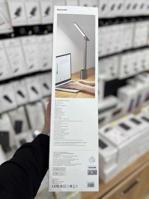 Светодиодная настольная лампа Baseus, сенсорное управление. ест Достав