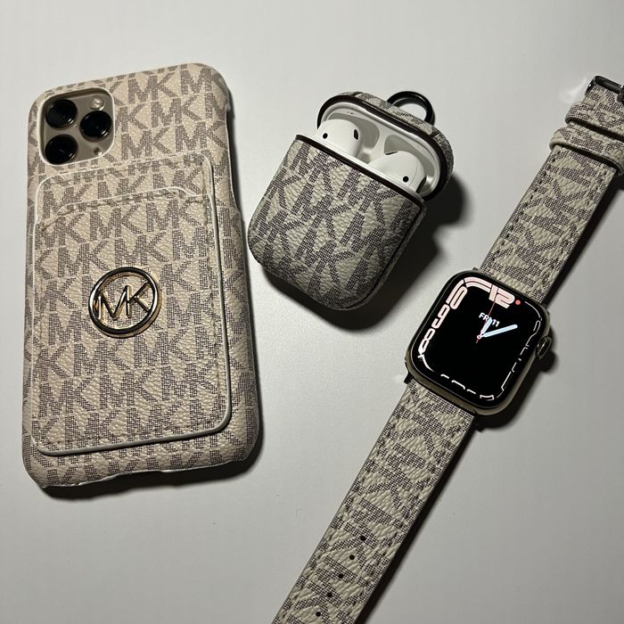 Каишки от ЕКО кожа Michael Kors за Apple Watch ULTRA/SE/11/10/9/8/7/6