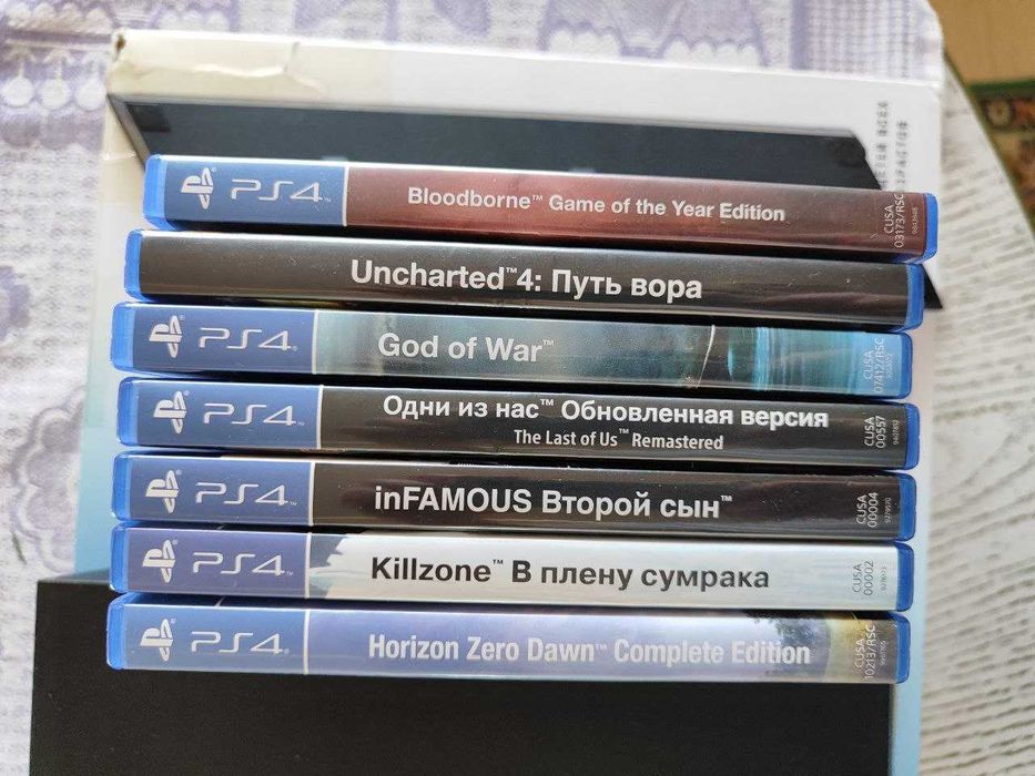 Продается PS4 (500 гб) + 7 игр