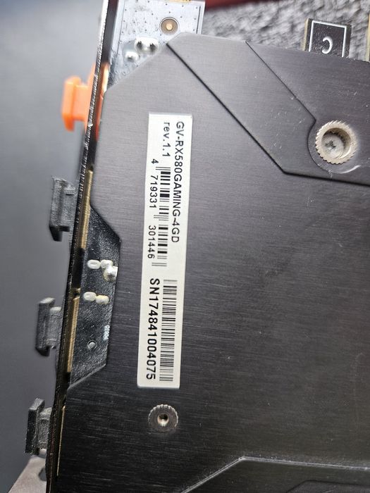 Видеокарта rx580/4GB/RGB LED