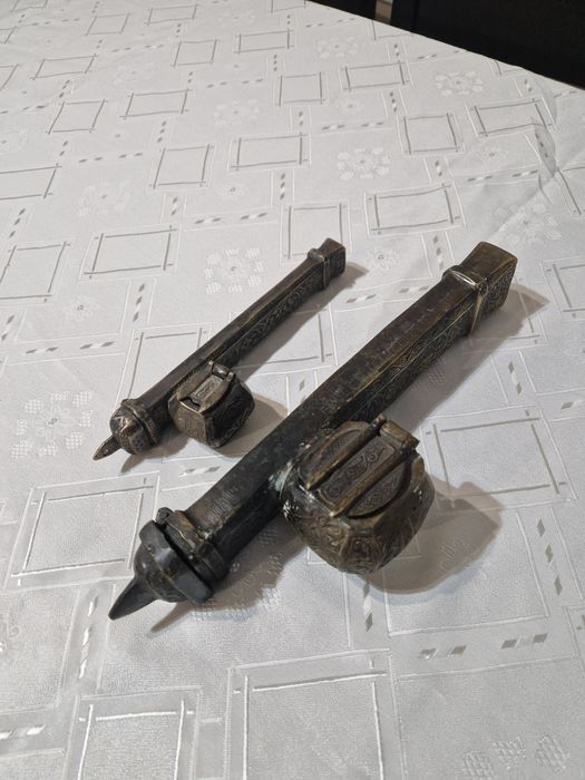 Уникален огромен антикварен османски дивид мастилница