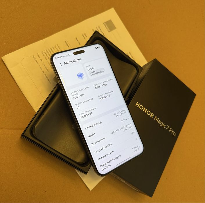 Huawei HONOR Magic 7 PRO 512GB 5G CA NOU ! GARANTIE ! 12GB ram 50MP 120Hz 5000nits