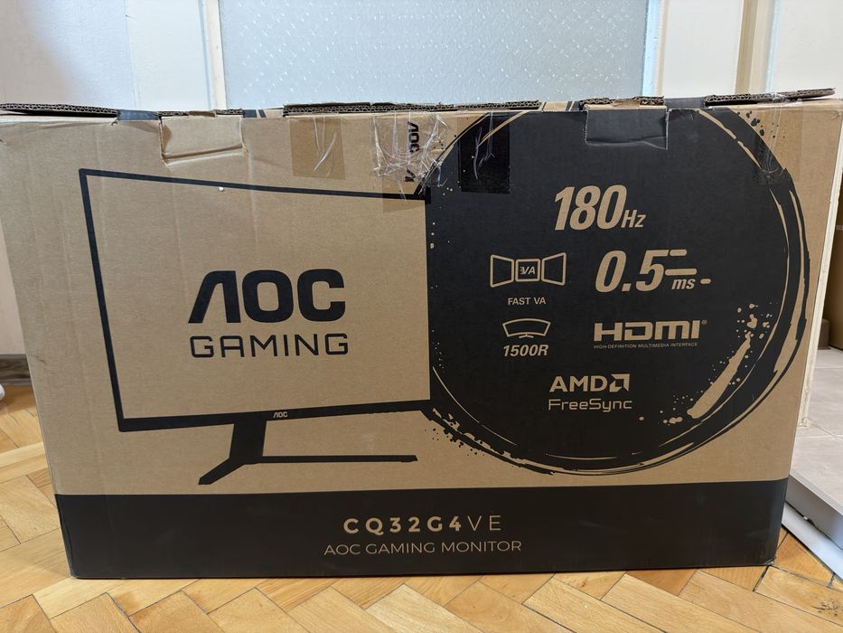 AOC CQ32G4VE 32” 2K 180Hz Gaming Monitor – Гаранция до 23.10.2027
