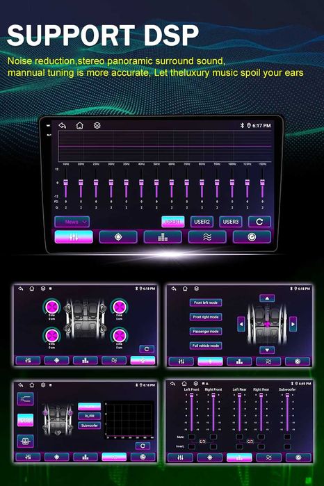 Navigatie Android 4GB RAM+ 64GB VW GOLF 5 6 PASSAT B6 B7 CC SEAT SKODA