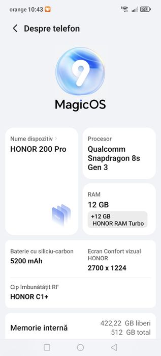Honor 200 pro Alb