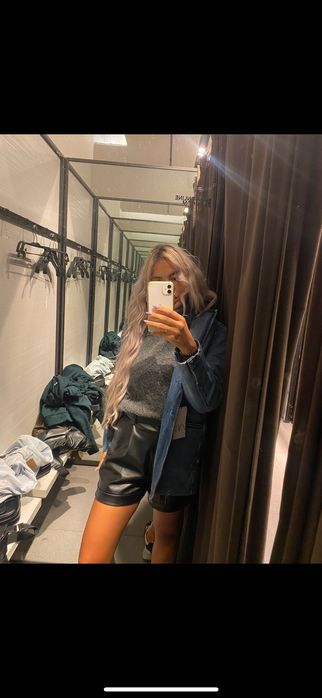 Кожени къси панаталони ZARa