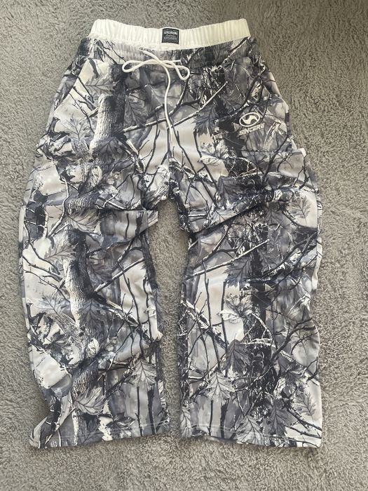 Pantaloni camo white winter baggy